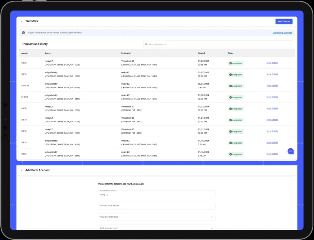 Secure ACH Payments screenshot
