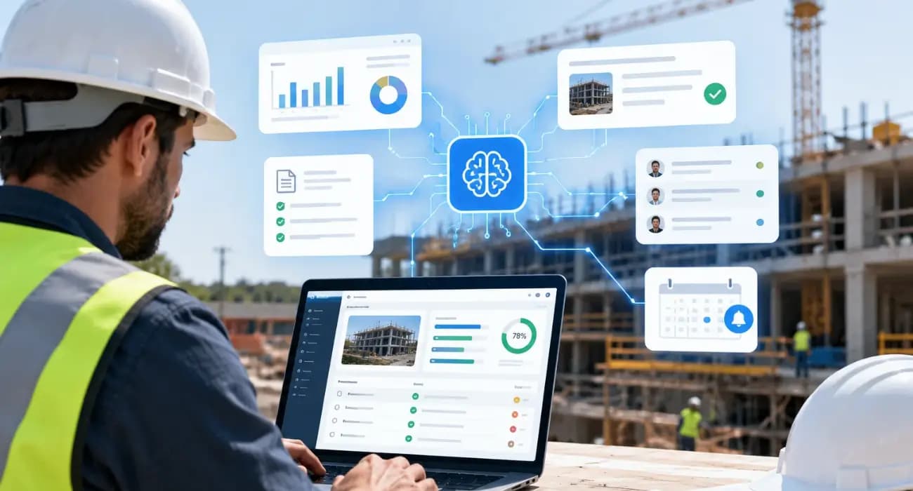 How AI in Construction Management Automates Reporting and Project Updates