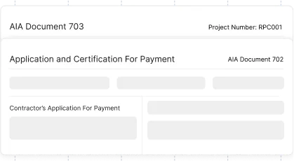 AIA Style Progress Invoicing